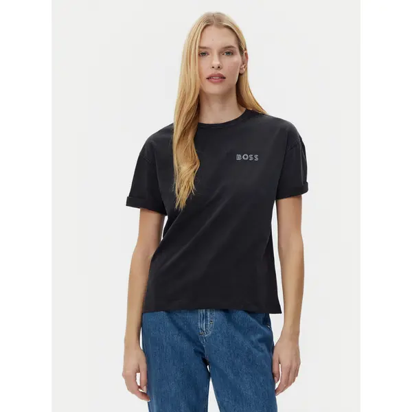 Boss BOSS T-shirt C_Evi_10 50535106 Crna Relaxed Fit
