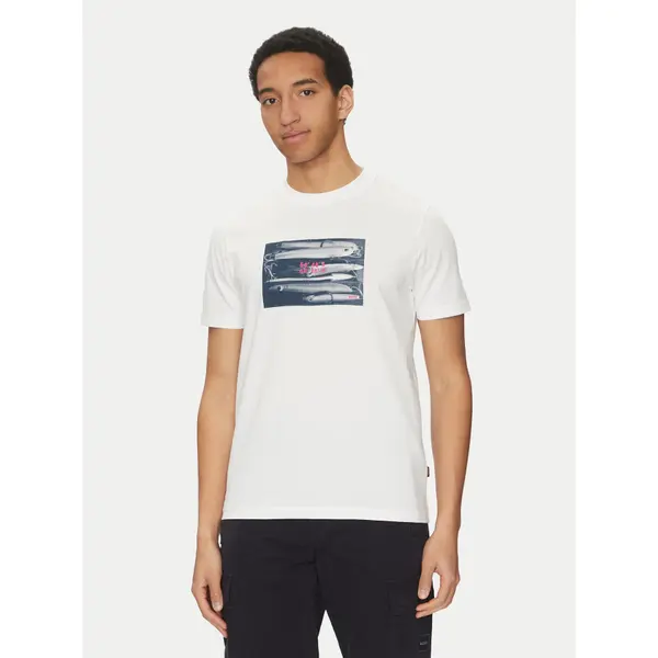 Boss BOSS T-shirt Dune 50539194 Écru Regular Fit