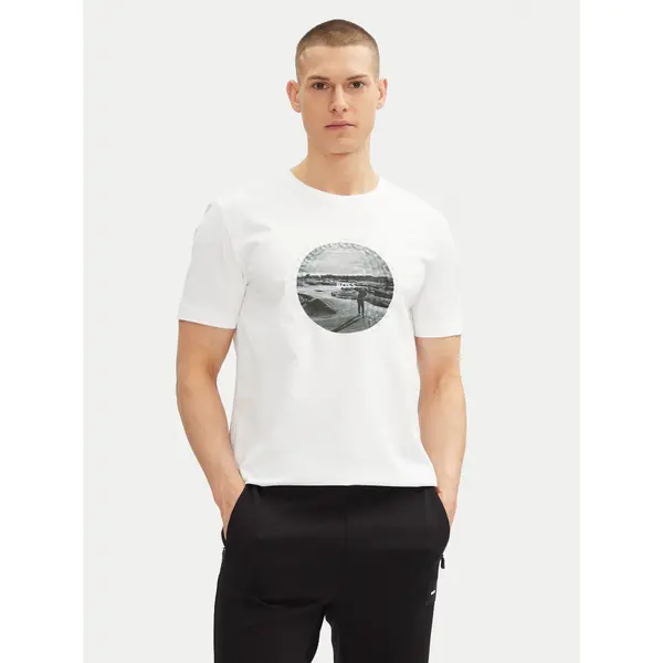 Boss BOSS T-shirt Graphic Heritage 50537847 Bijela Regular Fit
