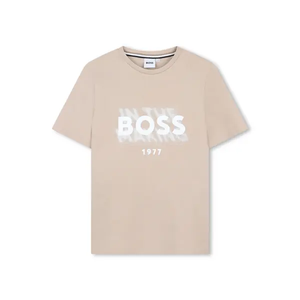 Boss BOSS T-shirt J52046 D Bež Regular Fit