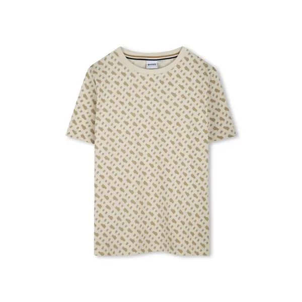 Boss BOSS T-shirt J52047 S Bež Slim Fit