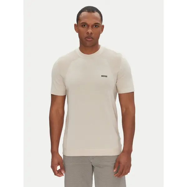 Boss BOSS T-shirt Momentum 50520683 Bež Regular Fit