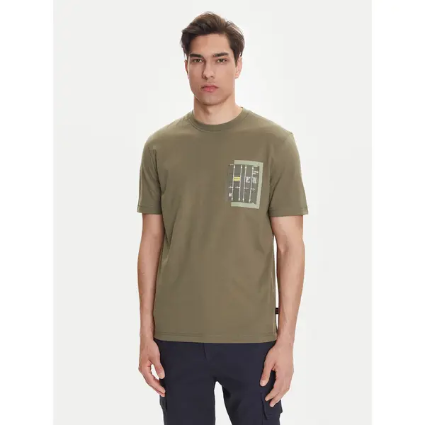 Boss BOSS T-shirt Te_Container 50546920 Zelena Regular Fit