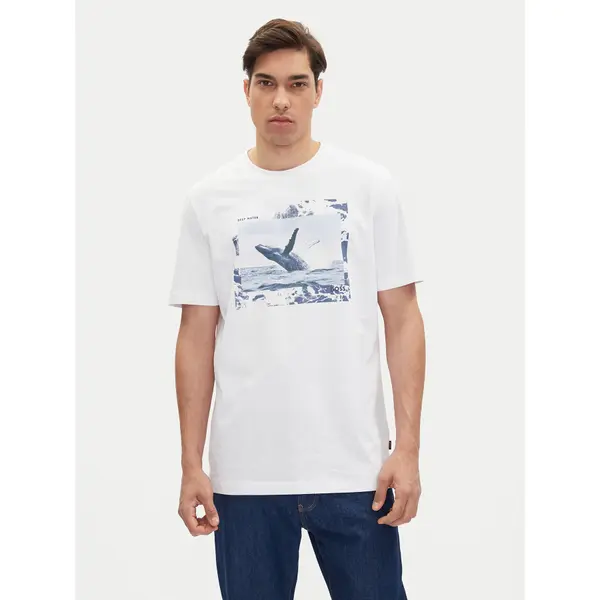 Boss BOSS T-shirt Te_Dunetrace 50539187 Bijela Regular Fit