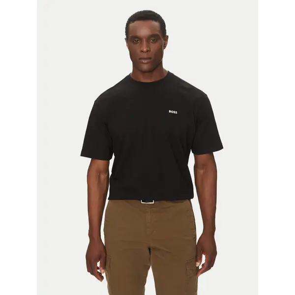 Boss BOSS T-shirt Te_Surfaceshort 50534925 Crna Relaxed Fit