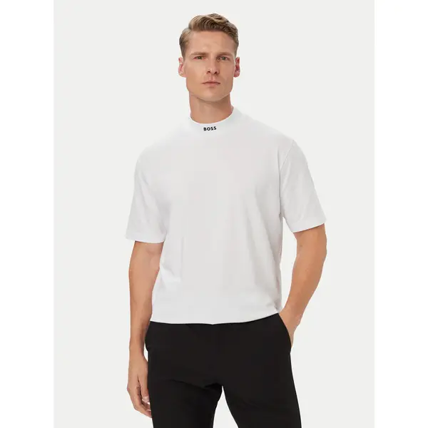 Boss BOSS T-shirt Tee Collar 50562120 Bijela Relaxed Fit