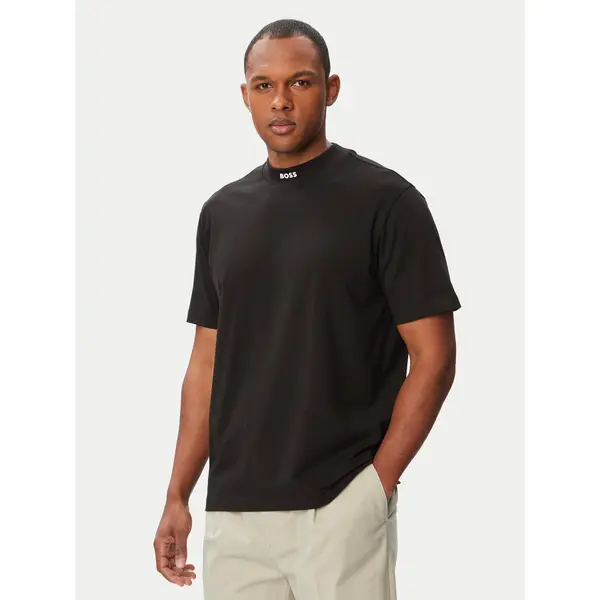 Boss BOSS T-shirt Tee Collar 50562120 Crna Relaxed Fit