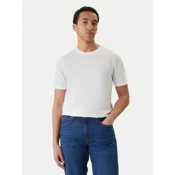 Bugatti Bugatti T-shirt 8350-95040 Bijela Slim Fit
