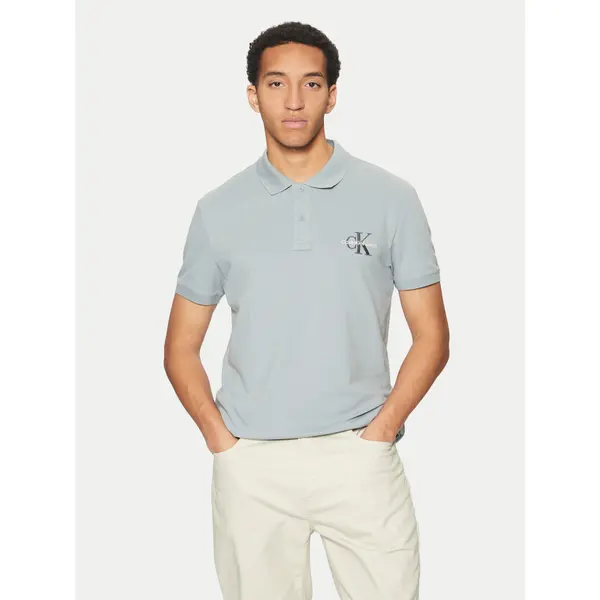 Calvin Klein Jeans Calvin Klein Jeans Polo Monologo J30J325664 Plava Regular Fit
