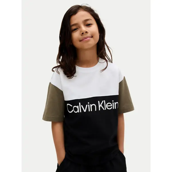 Calvin Klein Jeans Calvin Klein Jeans T-shirt Blocking IB0IB02528 D Crna Relaxed Fit