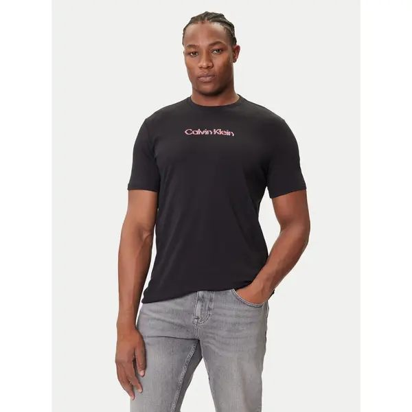 Calvin Klein Jeans Calvin Klein Jeans T-shirt Glitched Logo LV04RC858G Crna Regular Fit