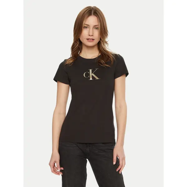 Calvin Klein Jeans Calvin Klein Jeans T-shirt Gradient J20J224982 Crna Slim Fit