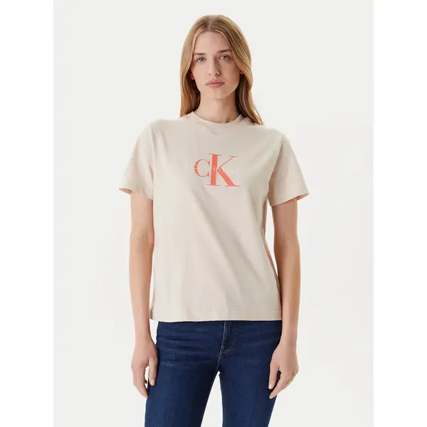 Calvin Klein Jeans Calvin Klein Jeans T-shirt Hero Classic LV047B865G Bež Regular Fit