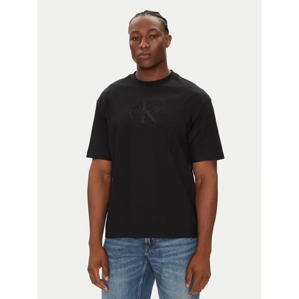 Calvin Klein Jeans Calvin Klein Jeans T-shirt Hero Monologo LV04RB295G Crna Relaxed Fit