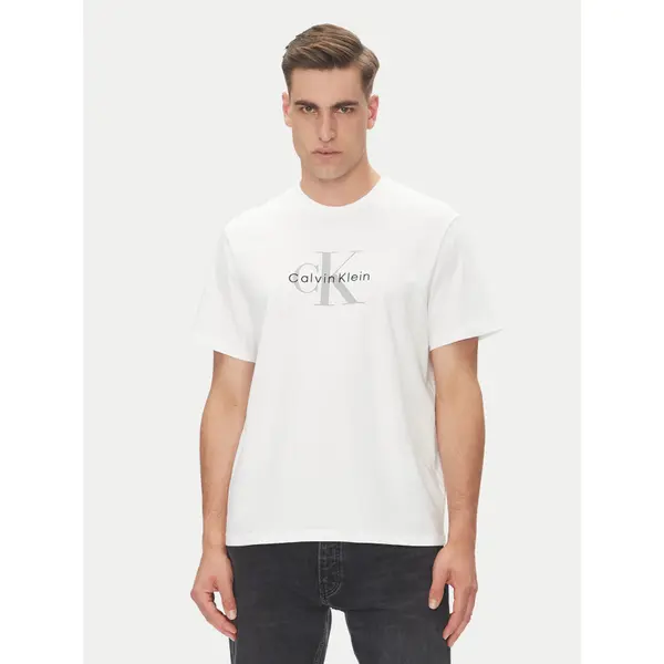 Calvin Klein Jeans Calvin Klein Jeans T-shirt Hero Monologo LV04RB862G Bijela Regular Fit