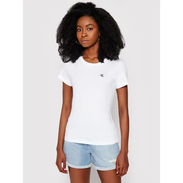Calvin Klein Jeans Calvin Klein Jeans T-shirt J20J212883 Bijela Slim Fit