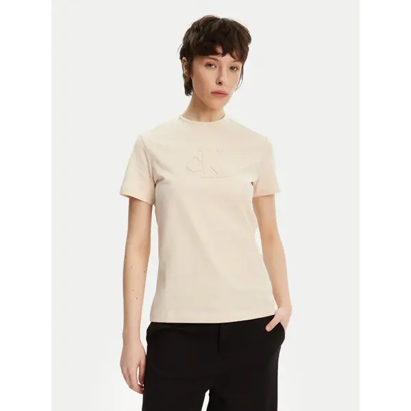 Calvin Klein Jeans Calvin Klein Jeans T-shirt J20J225256 Bež Regular Fit