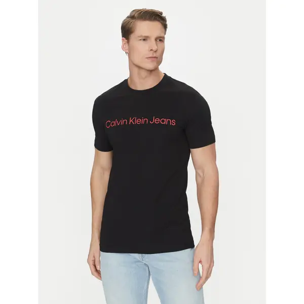 Calvin Klein Jeans Calvin Klein Jeans T-shirt J30J322552 Crna Slim Fit