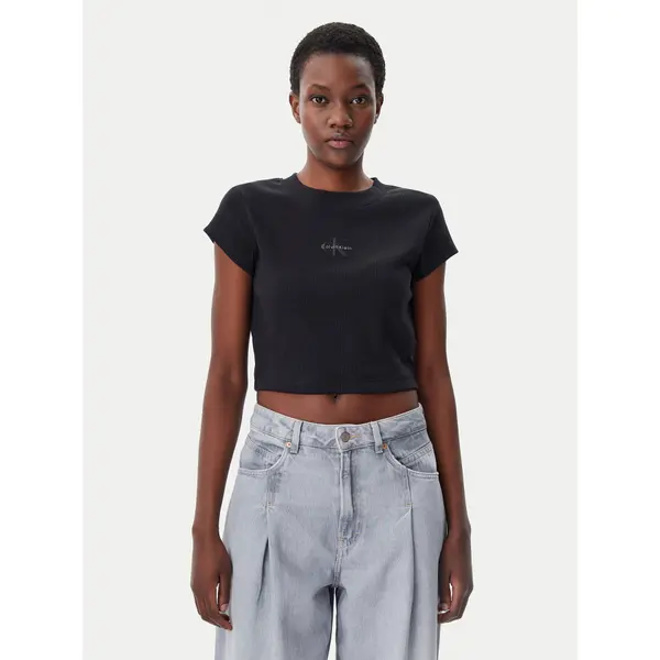 Calvin Klein Jeans Calvin Klein Jeans T-shirt LV047AB802 Crna Regular Fit