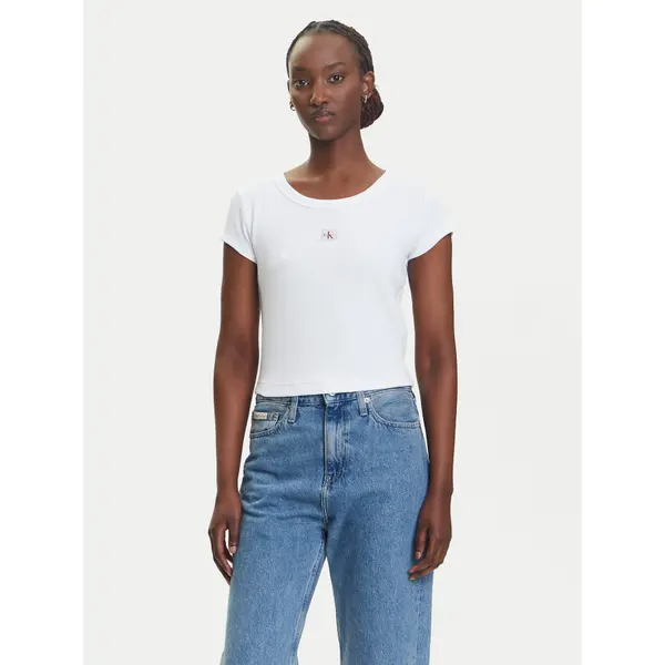 Calvin Klein Jeans Calvin Klein Jeans T-shirt LV047C200G Bijela Slim Fit