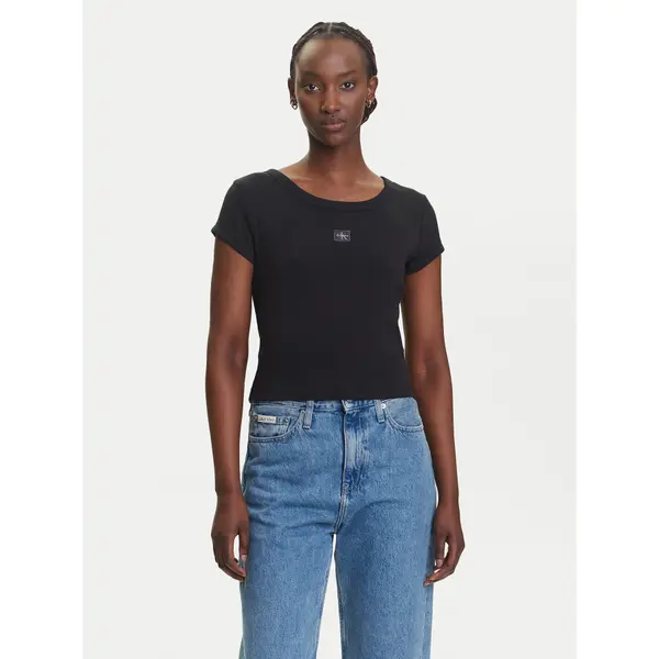 Calvin Klein Jeans Calvin Klein Jeans T-shirt LV047C200G Crna Slim Fit