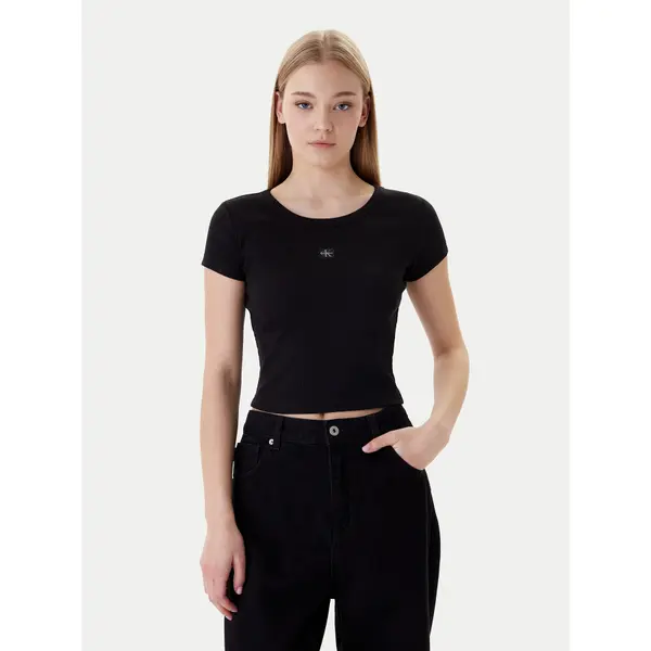 Calvin Klein Jeans Calvin Klein Jeans T-shirt LV047C200G Crna Slim Fit