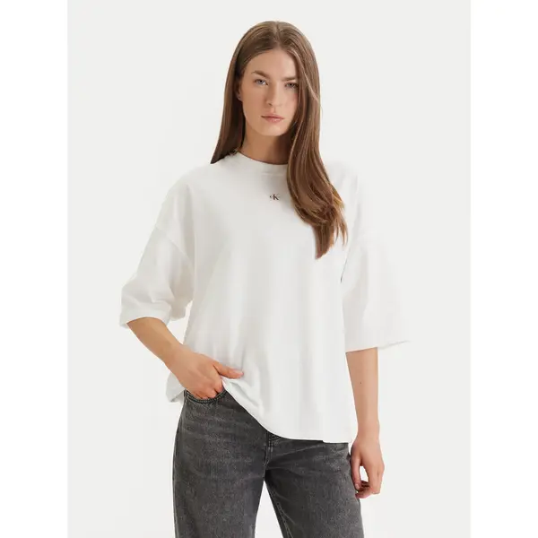 Calvin Klein Jeans Calvin Klein Jeans T-shirt LV047D204G Bijela Oversize