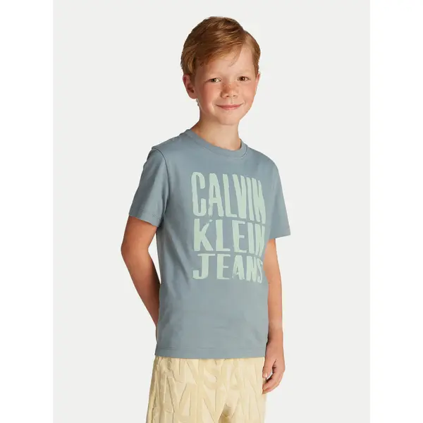 Calvin Klein Jeans Calvin Klein Jeans T-shirt Slogan Graphic IB0IB02459 Plava Regular Fit