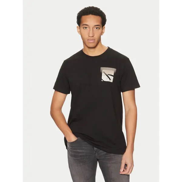 Calvin Klein Jeans Calvin Klein Jeans T-shirt Soft Box Monogram J30J327092 Crna Regular Fit