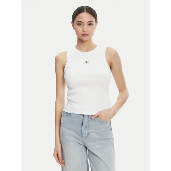 Calvin Klein Jeans Calvin Klein Jeans Top LV047C201G Bijela Slim Fit