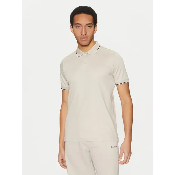 Calvin Klein Calvin Klein Polo K10K114130 Bež Regular Fit