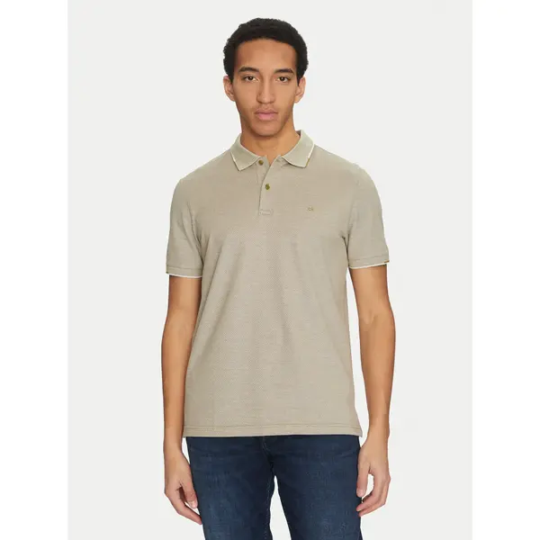 Calvin Klein Calvin Klein Polo K10K114475 Bež Regular Fit