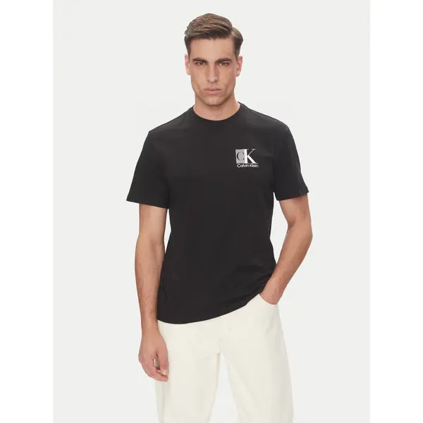 Calvin Klein Calvin Klein T-shirt Abstract Graphic LV04RC853G Crna Regular Fit