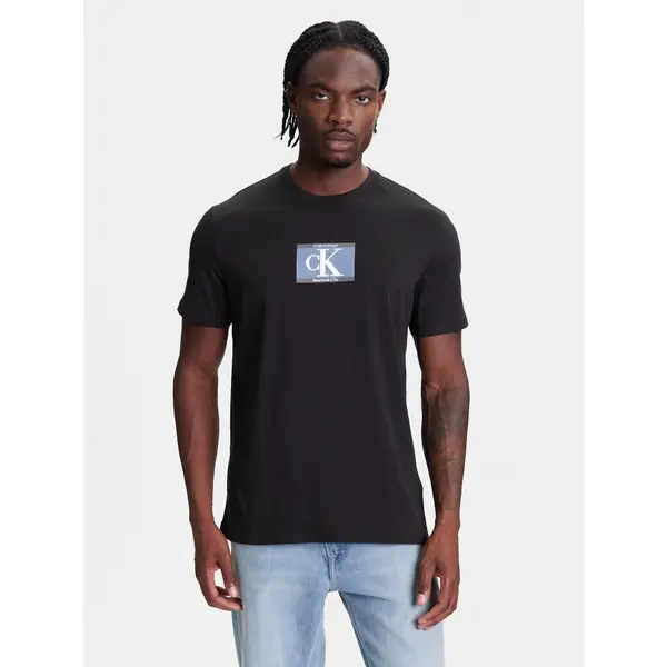 Calvin Klein Calvin Klein T-shirt Box Tape Graphic LV04RC854G Crna Regular Fit