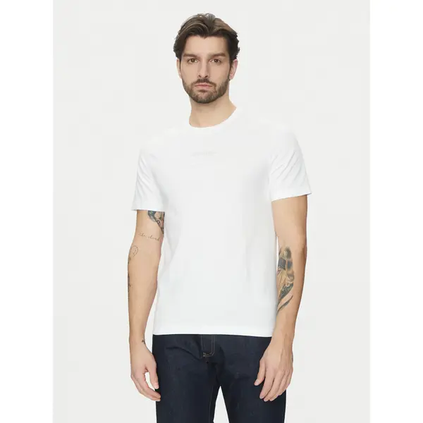 Calvin Klein Calvin Klein T-shirt Editorial Logo K10K114172 Bijela Regular Fit