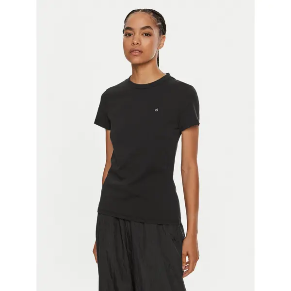 Calvin Klein Calvin Klein T-shirt Emb Graphic K20K208061 Crna Slim Fit