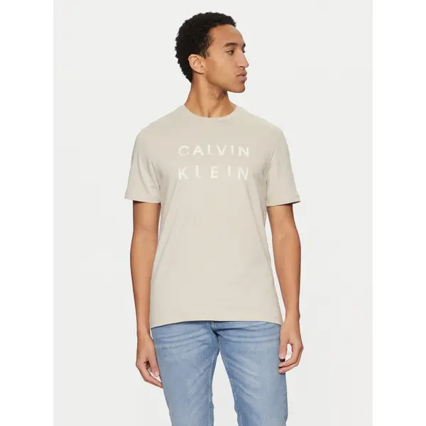 Calvin Klein Calvin Klein T-shirt K10K114156 Bež Regular Fit