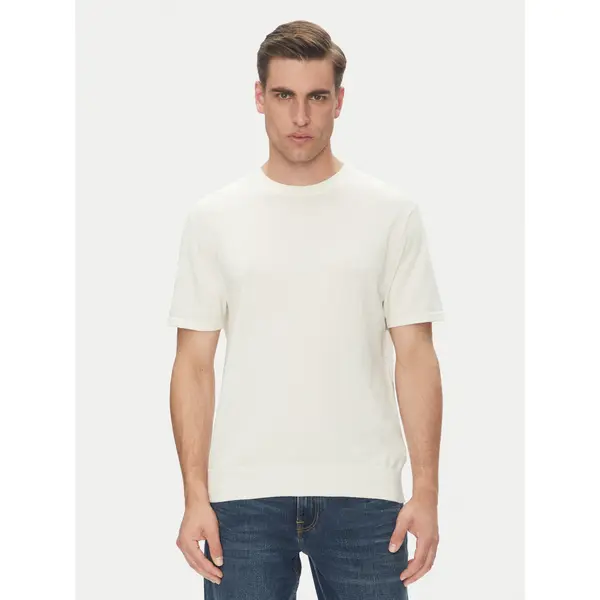 Calvin Klein Calvin Klein T-shirt Supima LV04LC333G Écru Regular Fit