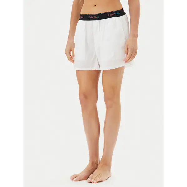 Calvin Klein Underwear Calvin Klein Underwear Kratke pidžama hlače LV00QS7471 Bijela Relaxed Fit