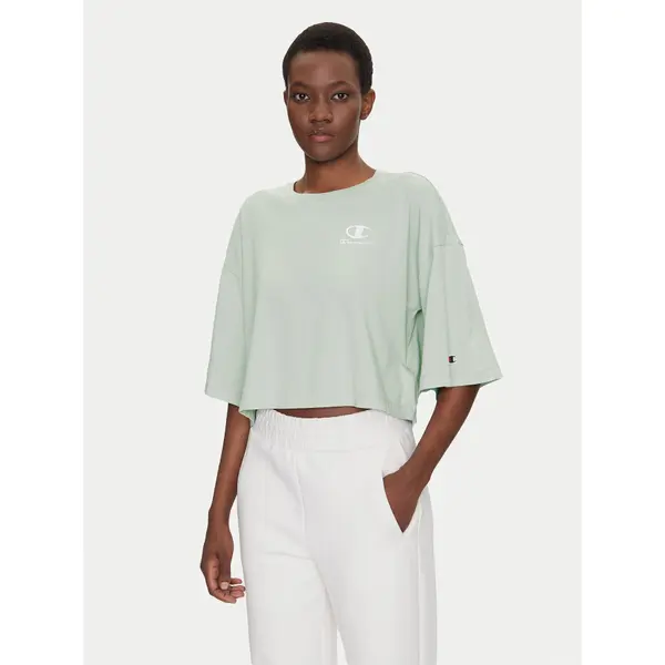 Champion Champion T-shirt Icons Washed Look 118023 Zelena Loose Fit