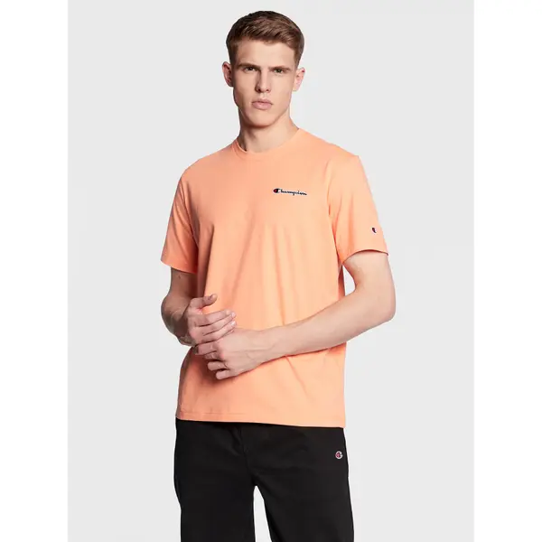 Champion Champion T-shirt Small Script Logo Embroidery 218006 Narančasta Regular Fit