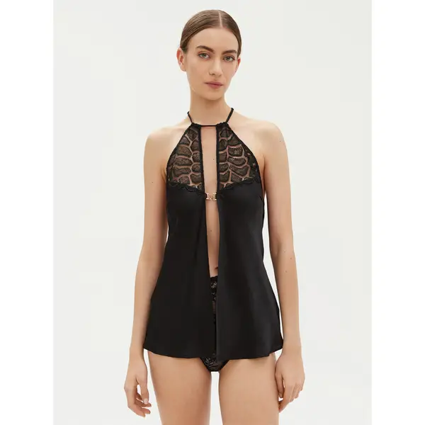 Chantelle Chantelle Podsuknja Reptilia C01NI5 Crna Regular Fit