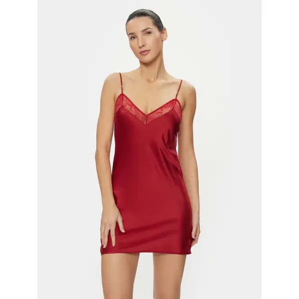 Chantelle Chantelle Spavaćica Orchids C11U40 Crvena Regular Fit