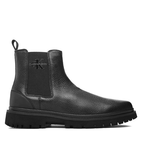 Calvin Klein Jeans Chelsea cipele Calvin Klein Jeans Eva Mid Chelsea Boot Lth YM0YM00750 Triple Black 0GT