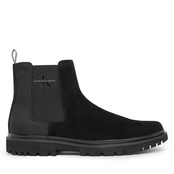 Calvin Klein Jeans Chelsea cipele Calvin Klein Jeans Eva Mid Chelsea Boot Suede YM0YM00764 Black/Stormfront 00T