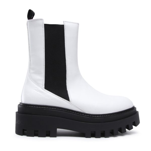 Calvin Klein Jeans Chelsea cipele Calvin Klein Jeans Flatform Chelsea Boot YW0YW00850 White YBR