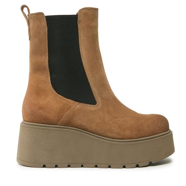 R.Polański Chelsea cipele R.Polański 1581 Camel 546 Zamsz