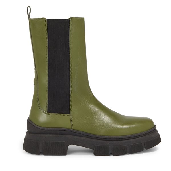 Tommy Hilfiger Chelsea cipele Tommy Hilfiger Essential Leather Chelsea Boot FW0FW07490 Putting Green MS2