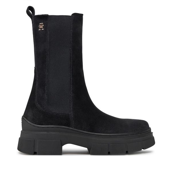Tommy Hilfiger Chelsea cipele Tommy Hilfiger Essential Suede Chelsea Boot FW0FW07489 Space Blue DW6