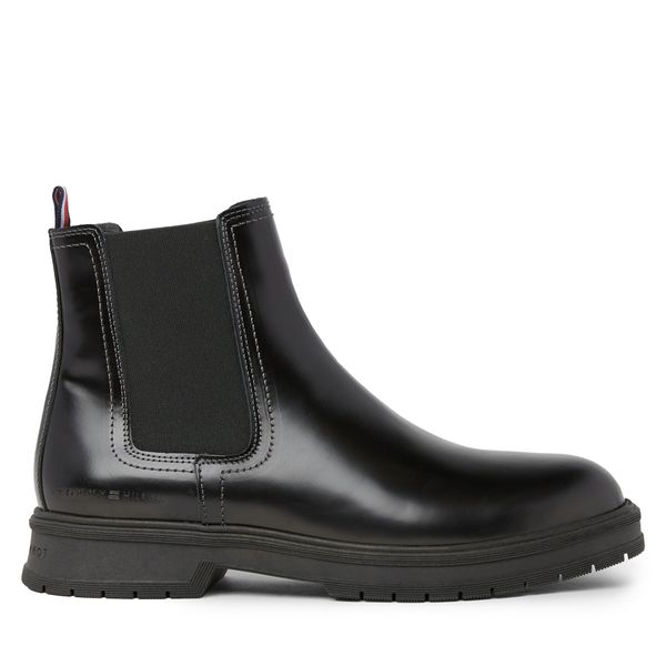 Tommy Hilfiger Chelsea cipele Tommy Hilfiger Hilfiger W Abrasivato Lth Chels FM0FM04675 Black BDS